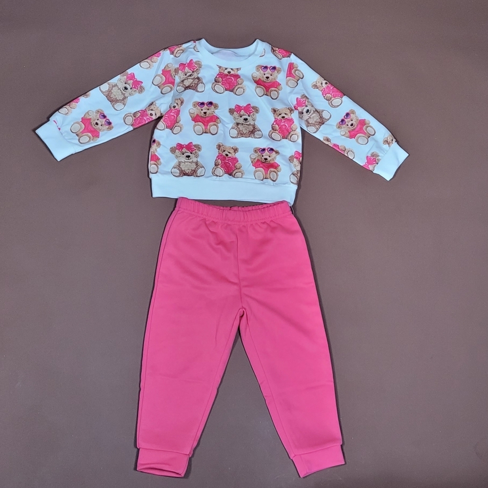 SHEIN Vibrant Pink Toddler Outfit